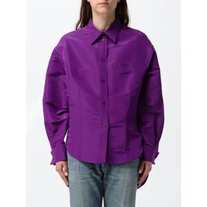 Balenciaga Oversized Cotton Shirt With Embroidered Logo And Asymmetric Hem